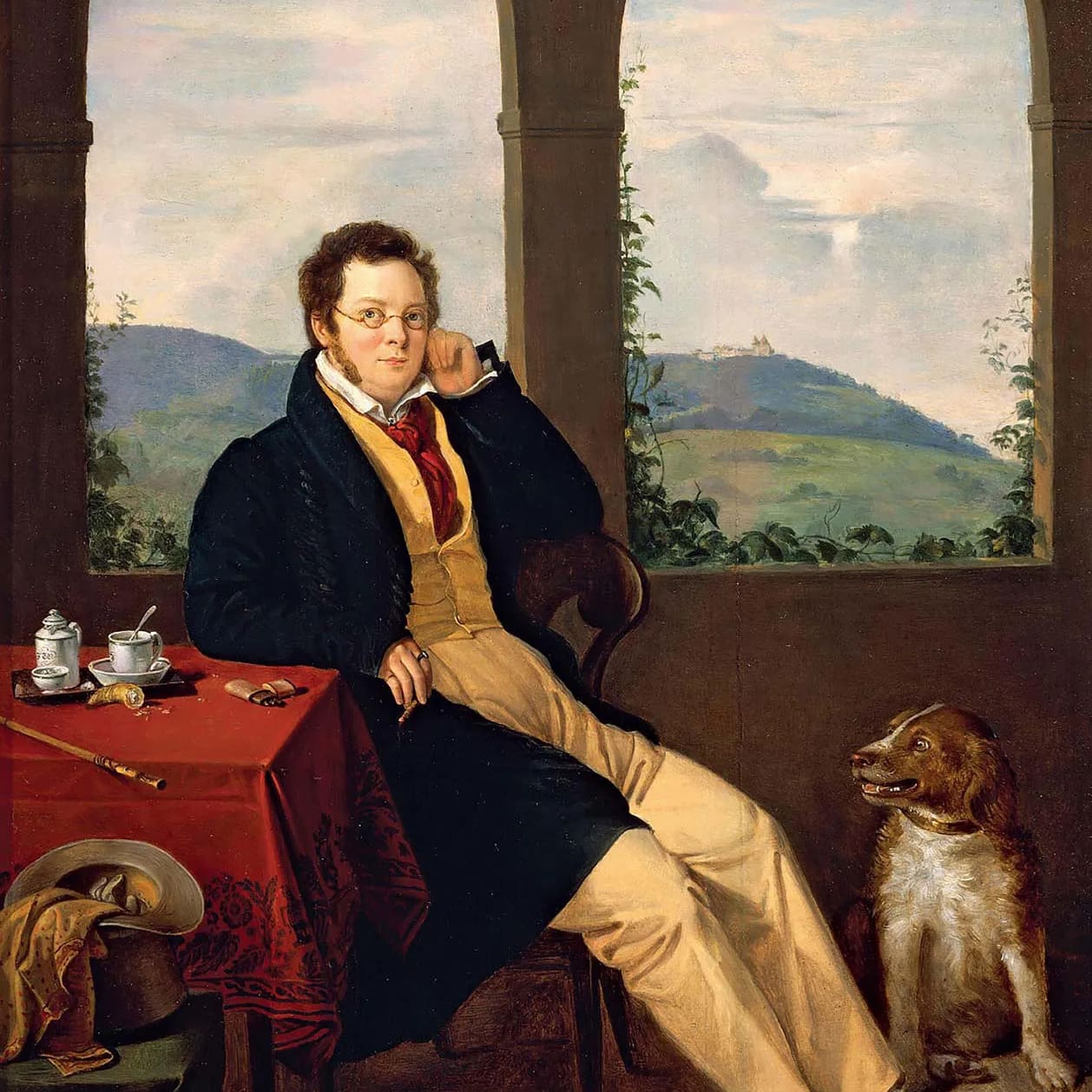 Portrait-oil-wood-Franz-Schubert-Gabor-Melegh-1827 Mozart
